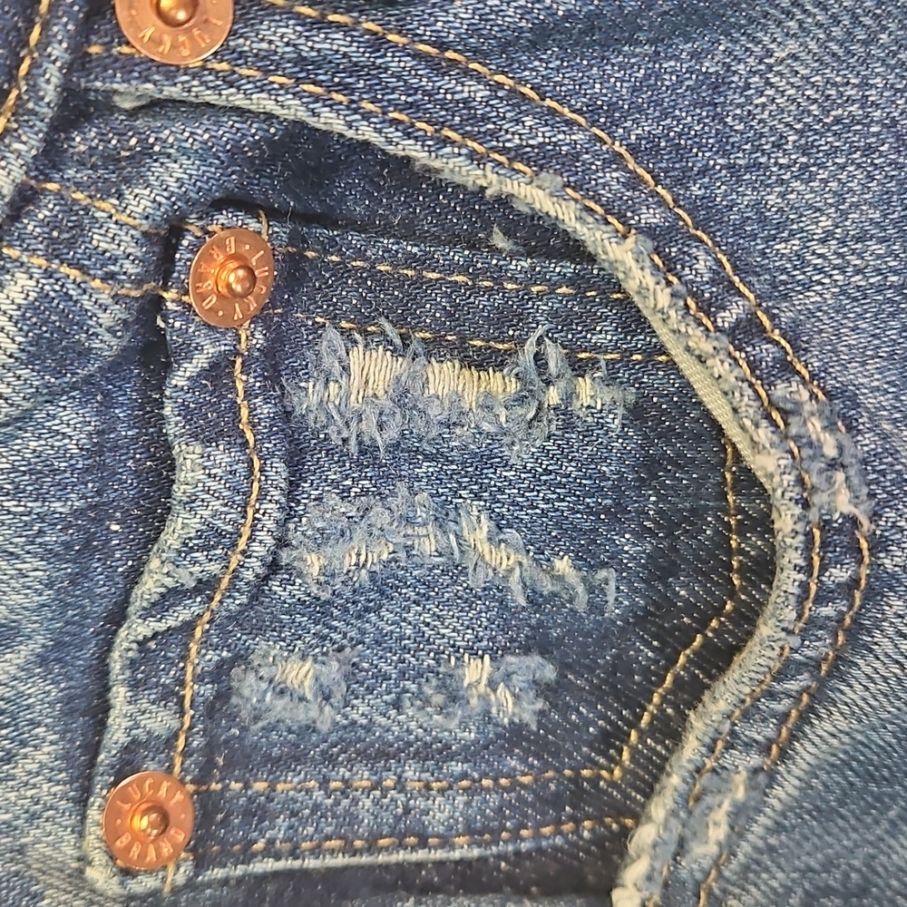 Lucky Legend Blue Patchwork Jeans - image 3